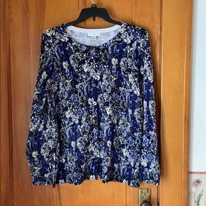 CJBanks Sweater in blue, black, tan pattern